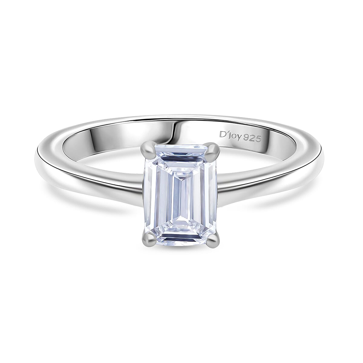 Luxuriant Lab Grown Diamond (SI-GH) Ring in Rhodium Overlay Sterling Silver 1.00 Ct.