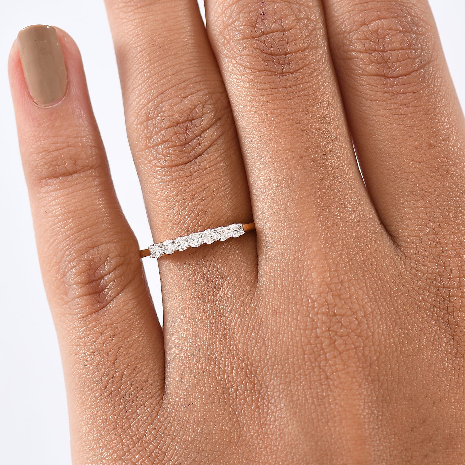 LUXURIANT Lab Grown Diamond 7-Stone Ring