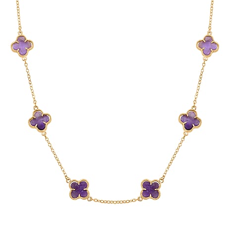 African Amethyst Fancy Necklace (Size - 20)  2.000  Ct.