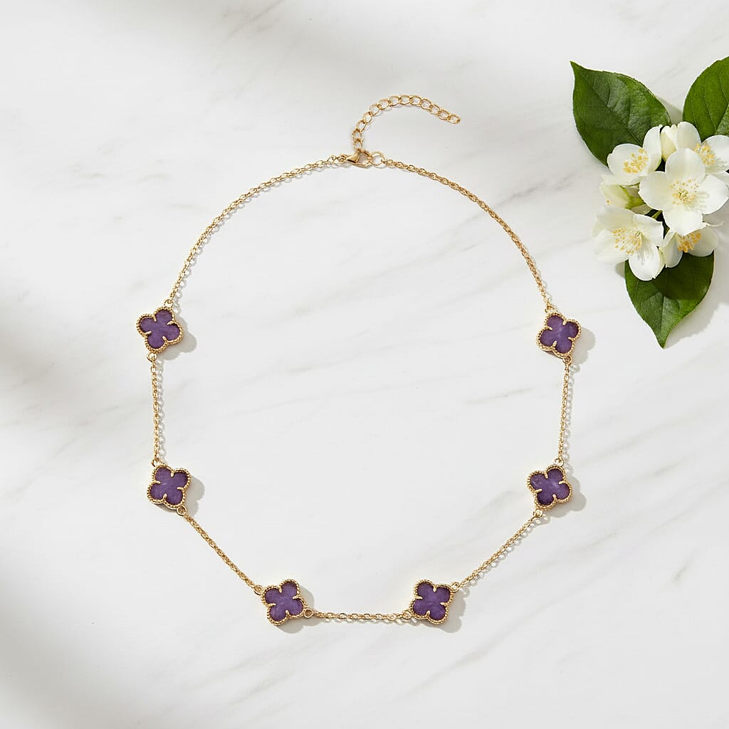 African Amethyst Fancy Necklace (Size - 20)  2.000  Ct.
