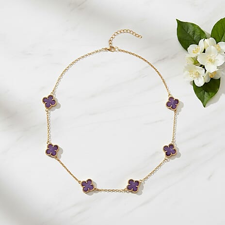 African Amethyst Fancy Necklace (Size - 20)  2.000  Ct.
