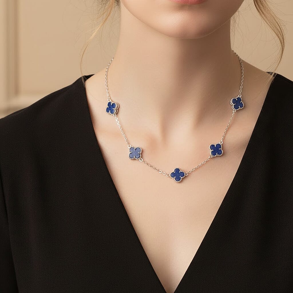 Lapis Lazuli Fancy Necklace (Size - 20)  2.000  Ct.