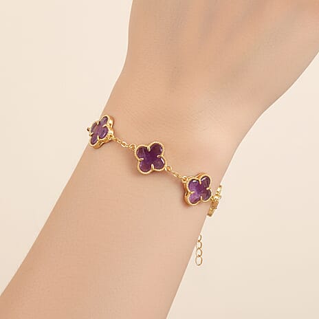 African Amethyst Fancy Bracelet (Size - 7.5)  1.200  Ct.