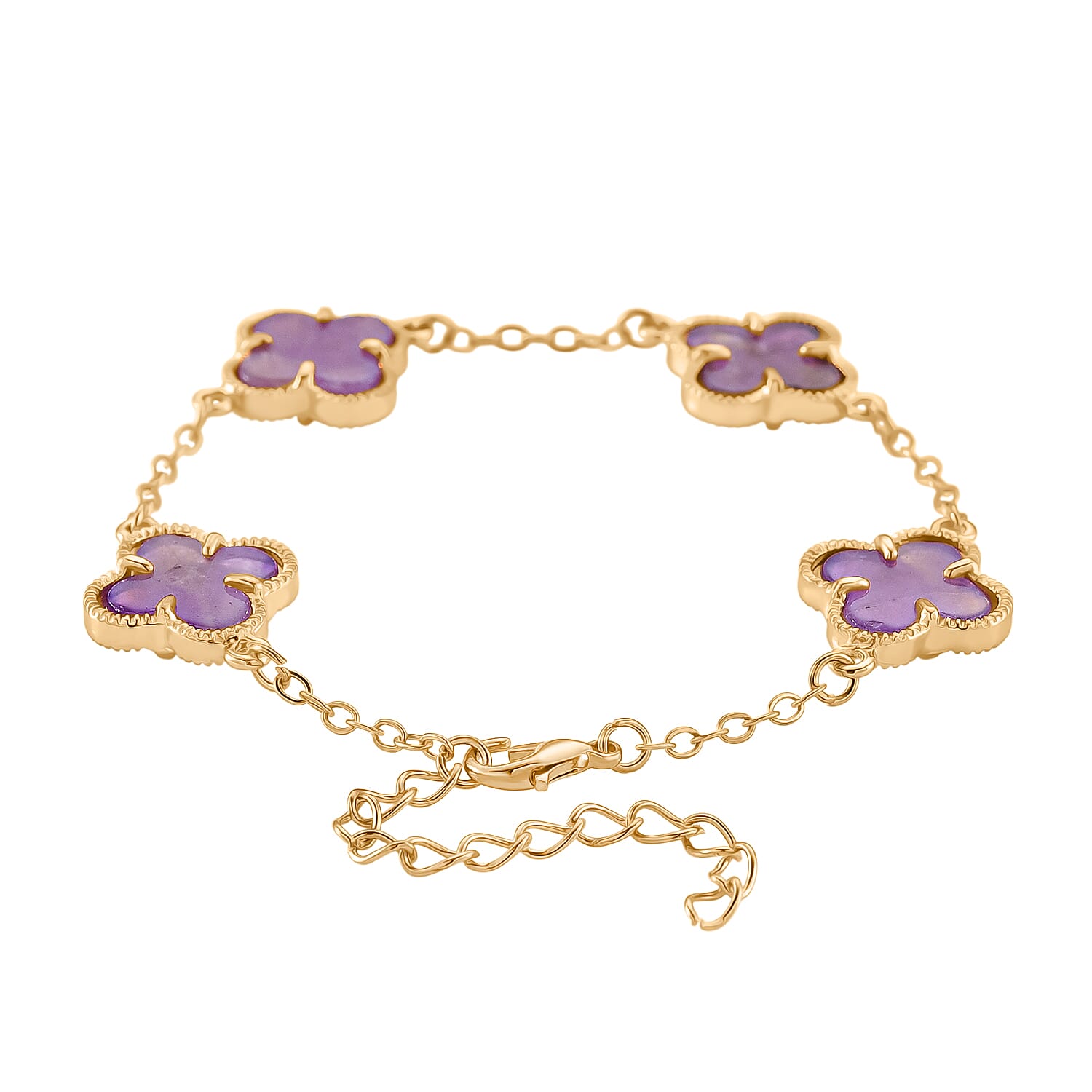 African Amethyst Fancy Bracelet (Size - 7.5)  1.200  Ct.