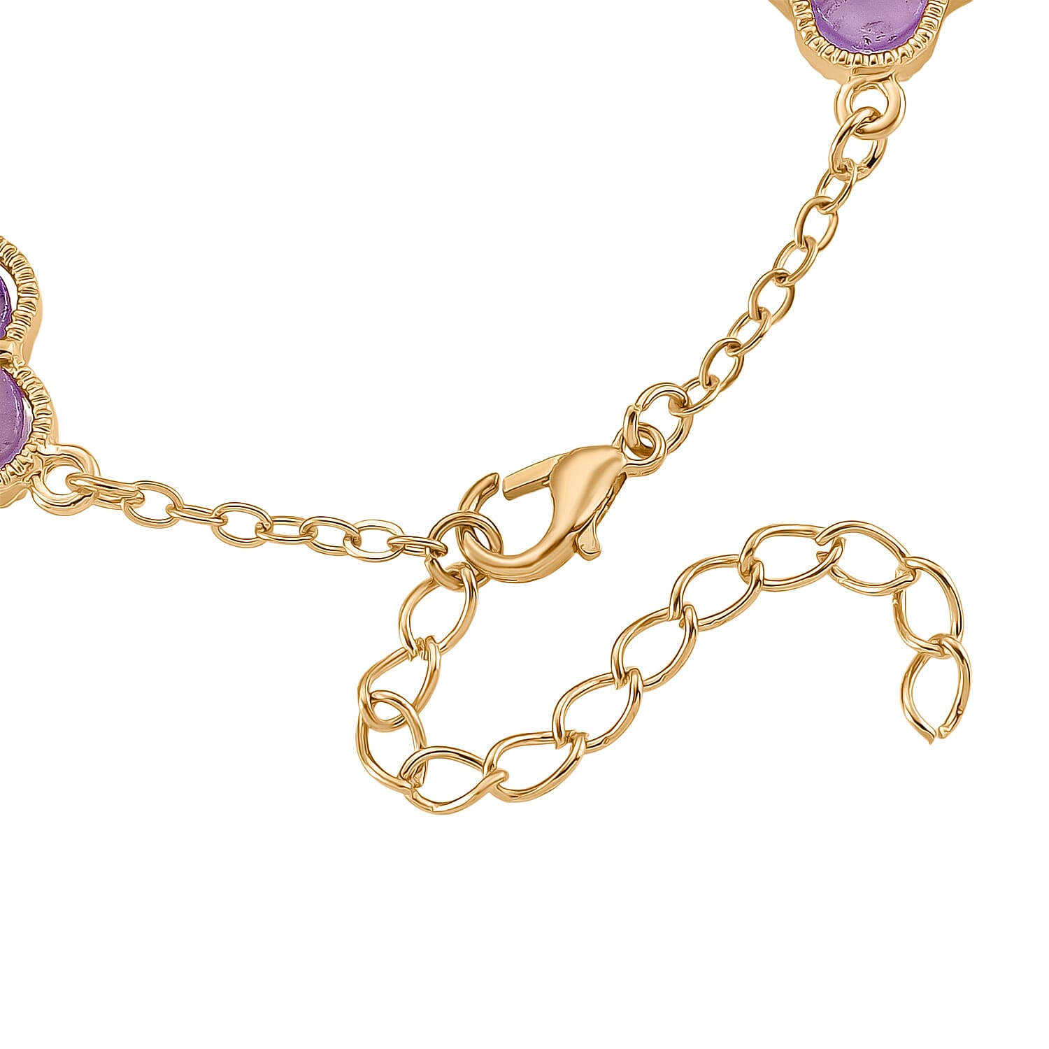 African Amethyst Fancy Bracelet (Size - 7.5)  1.200  Ct.