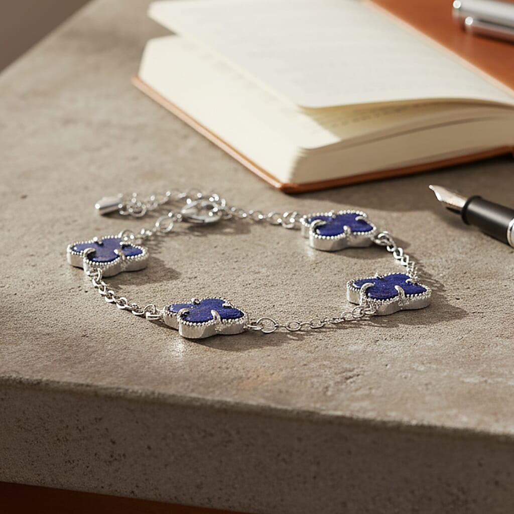 Lapis Lazuli Fancy Bracelet (Size - 7.5)  1.200  Ct.
