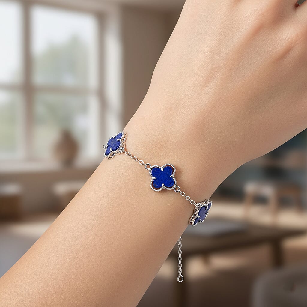 Lapis Lazuli Fancy Bracelet (Size - 7.5)  1.200  Ct.
