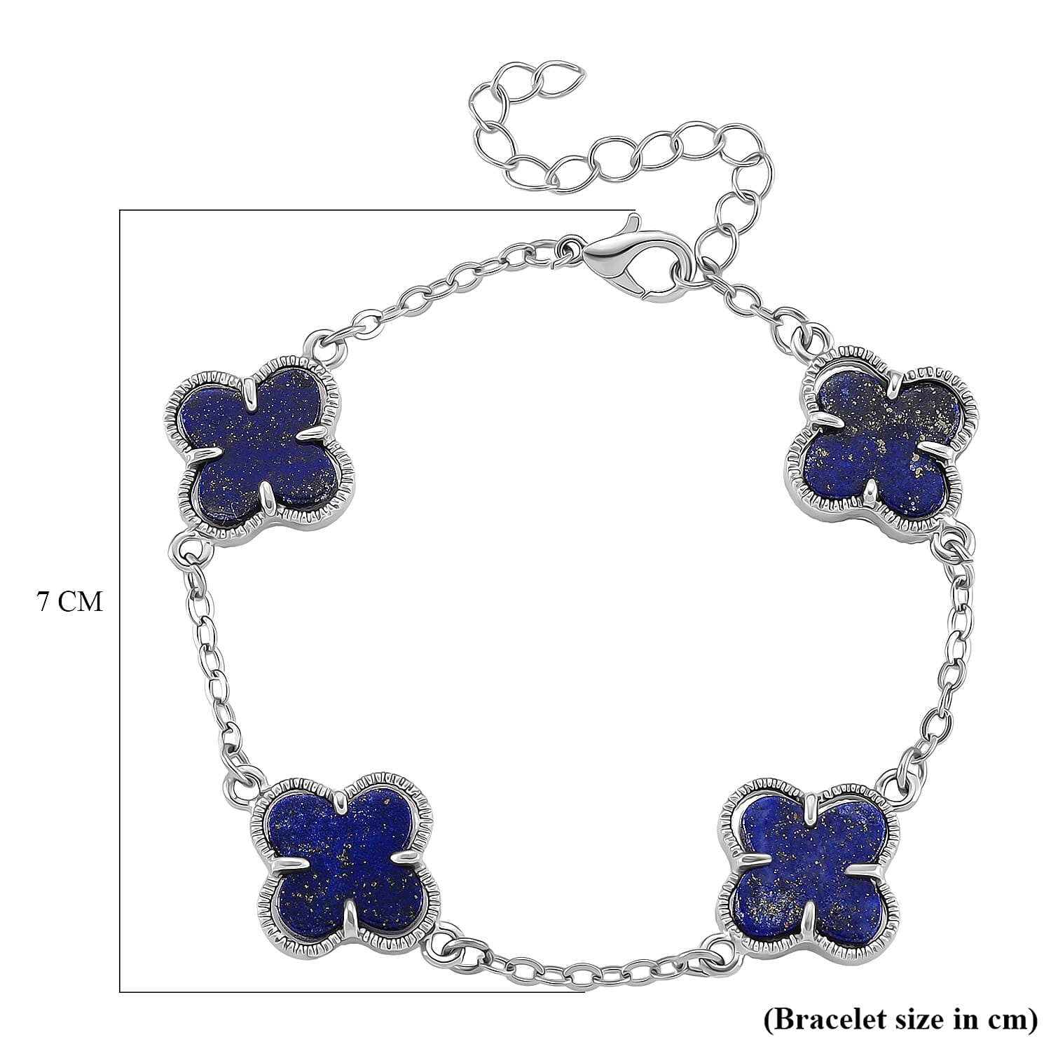 Lapis Lazuli Fancy Bracelet (Size - 7.5)  1.200  Ct.