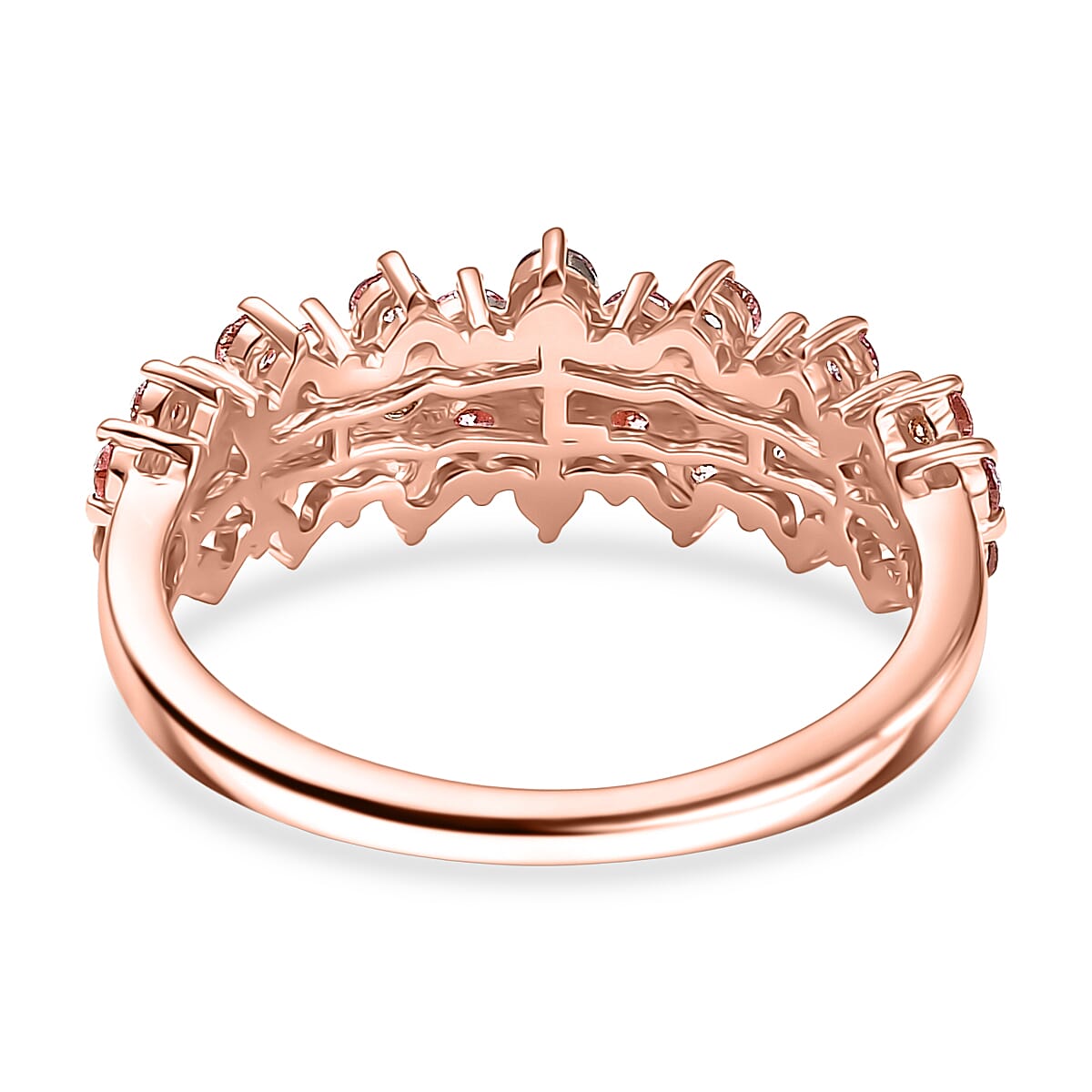 Luxuriant Lab Grown Diamond Main Stone With Side Stone Ring in Sterling Silver