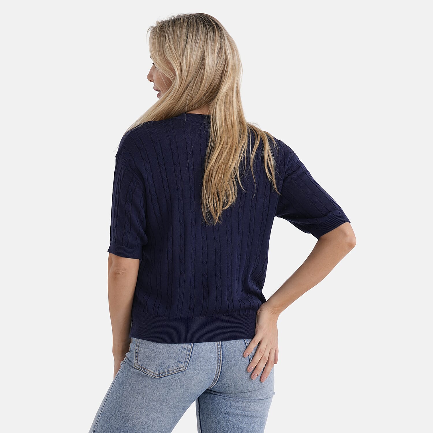 & Maisi Acrylic Patterned Jumper