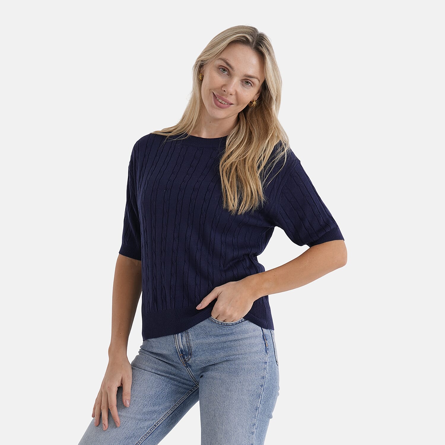 & Maisi Acrylic Patterned Jumper