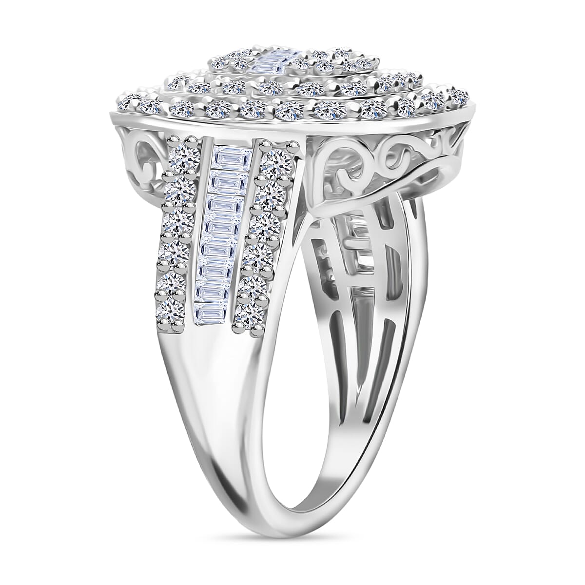 LUXURIANT 2 Ct. Lab Grown Diamond Cluster Ring