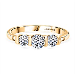 LUXURIANT 1 Ct. Lab Grown Diamond (SI-GH) Trilogy Ring
