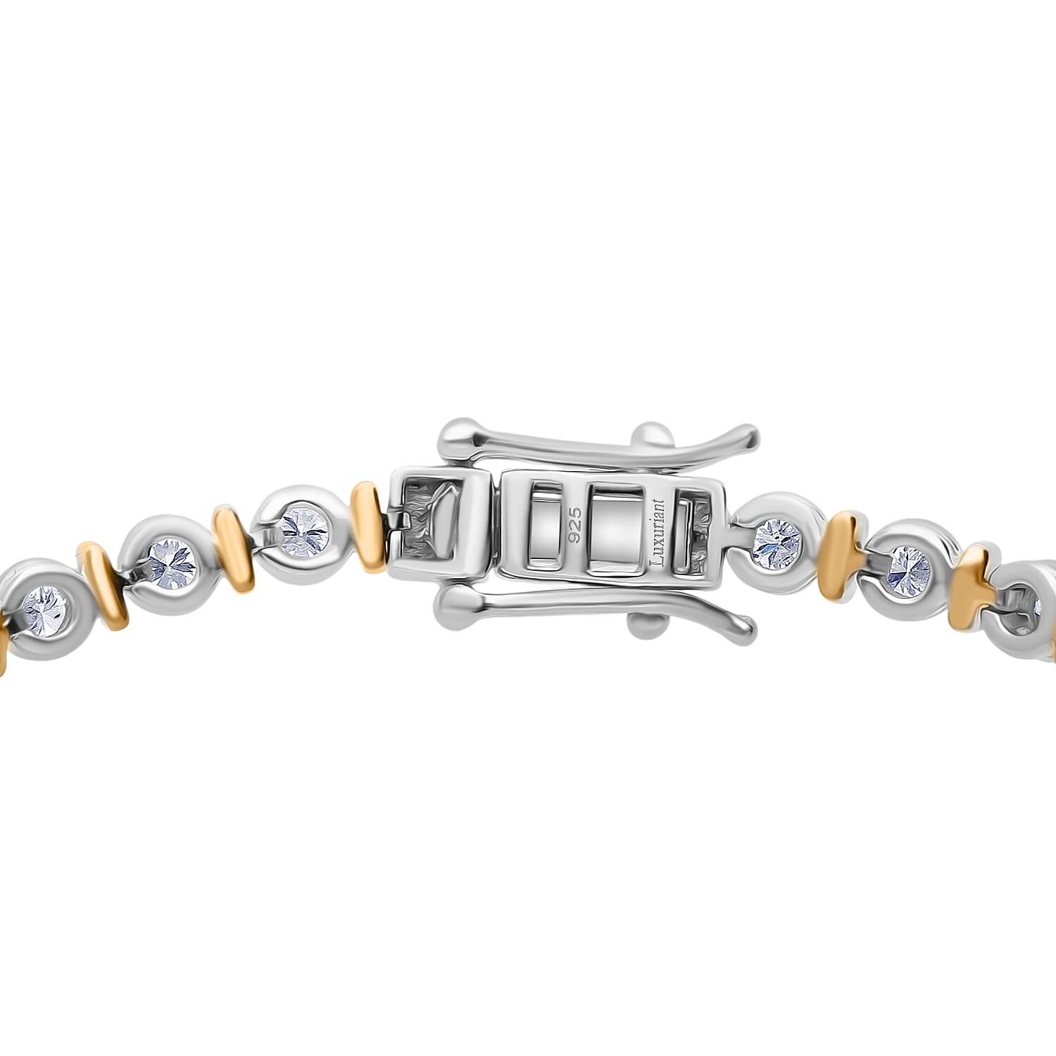 Luxuriant Lab Grown Diamond Bracelet (Size - 7.5) Sterling Silver, Silver Wt.14 Gms  2.000  Ct.