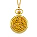 STRADA Murano Style Glass Pocket Watch 3ATM WR with  Chain