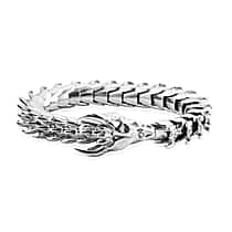 Bali Legacy Sterling Silver Bracelet (Size 7.5) with Dragon Head Clasp, Silver Wt. 58.30 Gms.