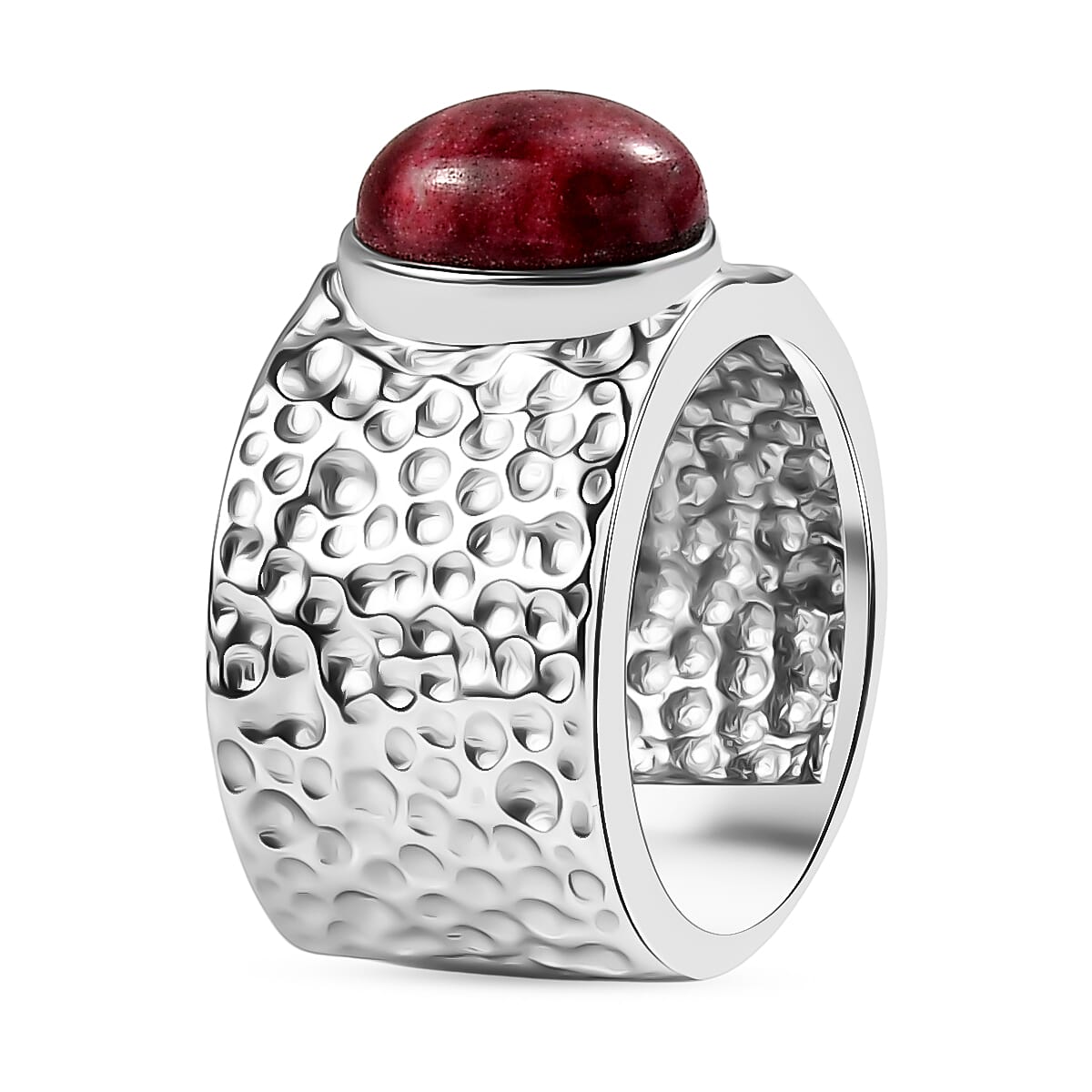 EverTrue Thulite Solitaire Ring 4.15 Ct.