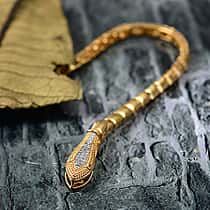 LUXURIANT Lab Grown Diamond Serpentine Necklace (Size - 20) in Sterling Silver (SI-GH)