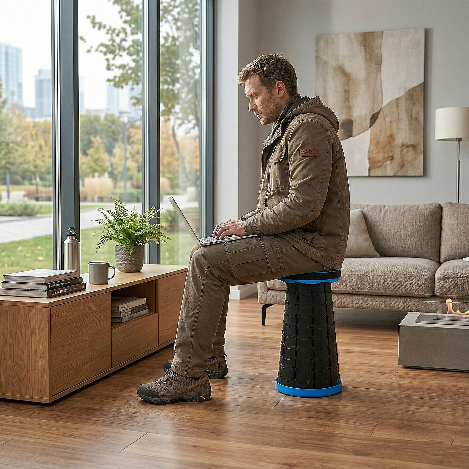 Stool (Size - One Size) - Blue