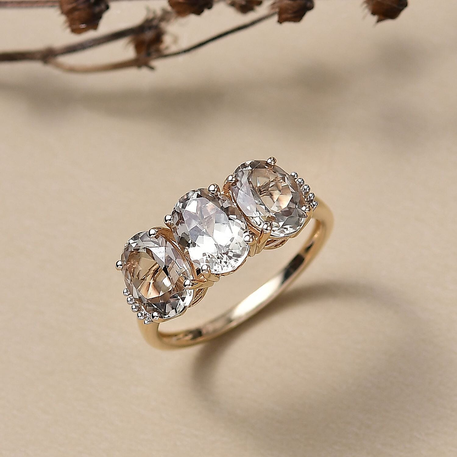 NY Closeout - 14K Yellow Gold AAAA Turkizite & Natural Diamond (I2-GH) Ring 4.60 Ct.