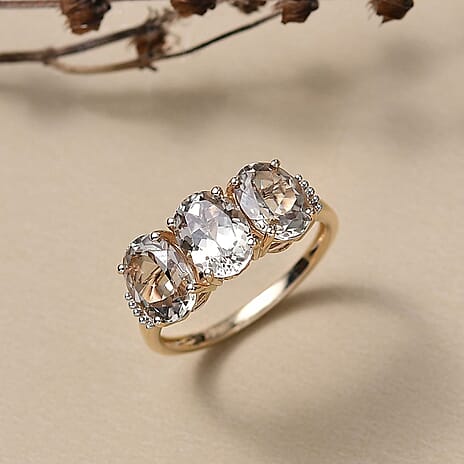 NY Closeout - 14K Yellow Gold AAAA Turkizite & Natural Diamond Ring 4.60 Ct.