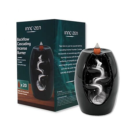 Incense Burner with 20 Assorted Cones