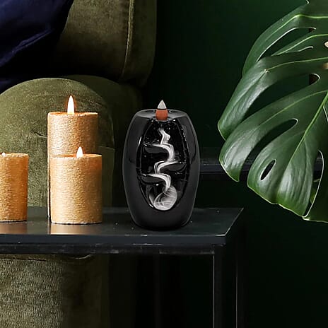 Incense Burner with 20 Assorted Cones