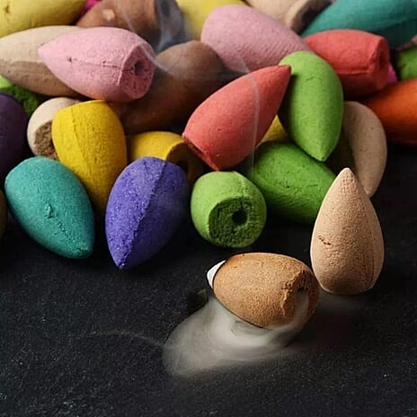 Incense Burner with 20 Assorted Cones