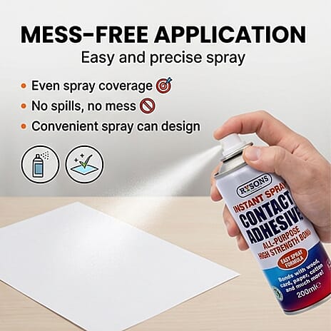 Instant Spray Contact Adhesive - 200ml