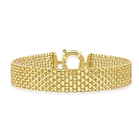 Hatton Garden CloseOut - 9K Yellow Gold 12.5MM Bismark Bracelet (Size 7.5) with Senorita Clasp