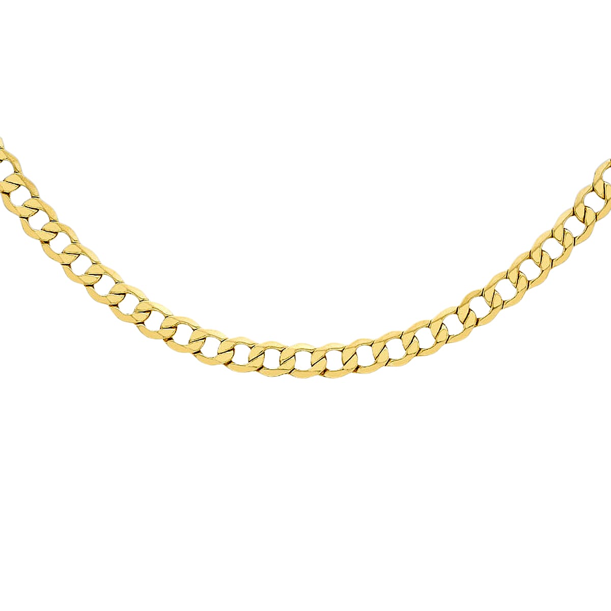 ILIANA - 18K Yellow Gold Curb Necklace (Size 18) with Lobster Clasp, Gold Wt. 10.30 Gms.