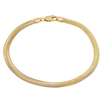 https://tjcuk.sirv.com/Products/82/8/8280777/Close-Out-Deal-9K-Yellow-Gold-Flat-Snake-Bracelet-Size-7-5-with-Lobste_8280777.jpg?w=342&h=342