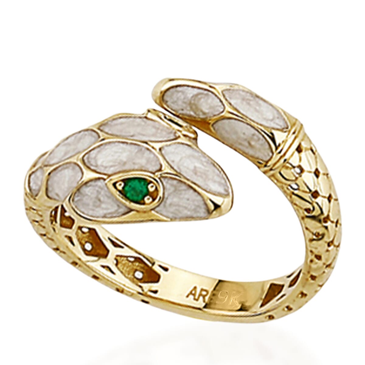 Designer Inspired Close Out Deal - 9K Yellow Gold Serpento Ring