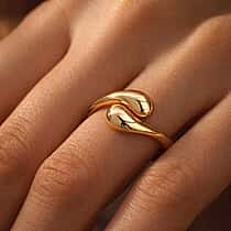Designer Inspired 9K Yellow Gold Fluid Ring