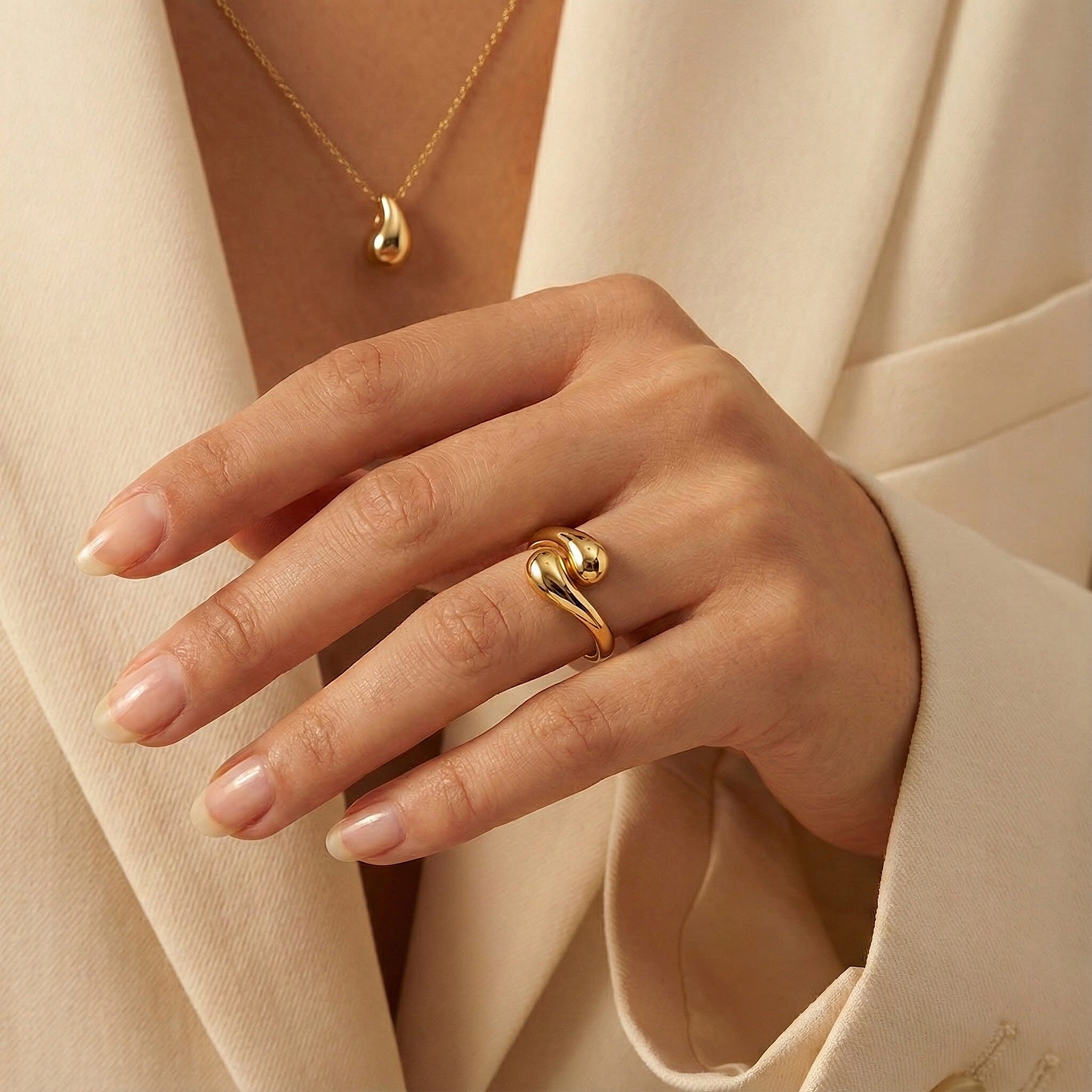 Designer Inspired - 9K Yellow Gold Ring