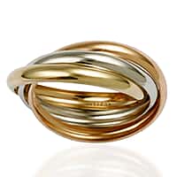 Vicenza CloseOut 9K Yellow Gold Trinity Ring