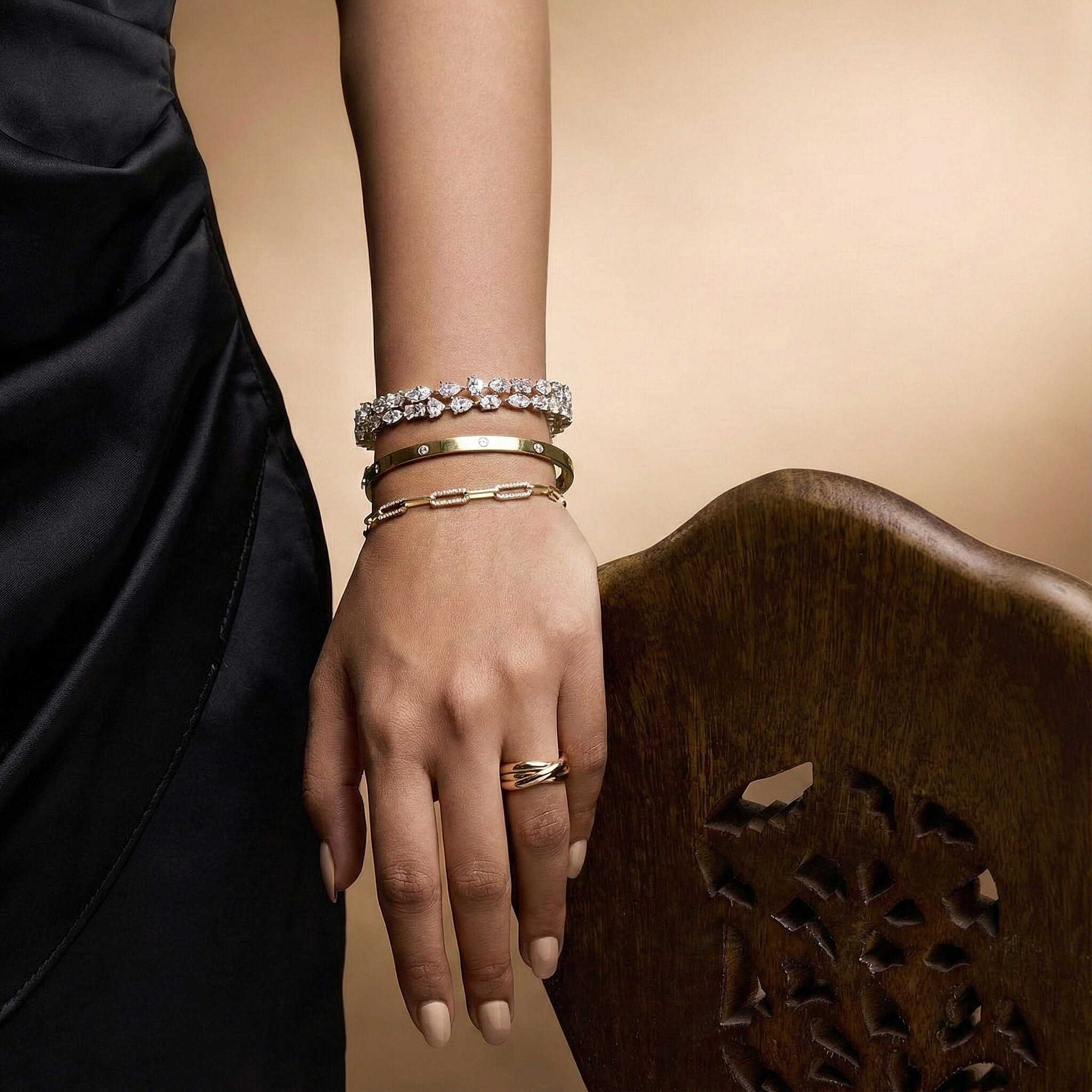 9K Yellow Gold Trinity Ring