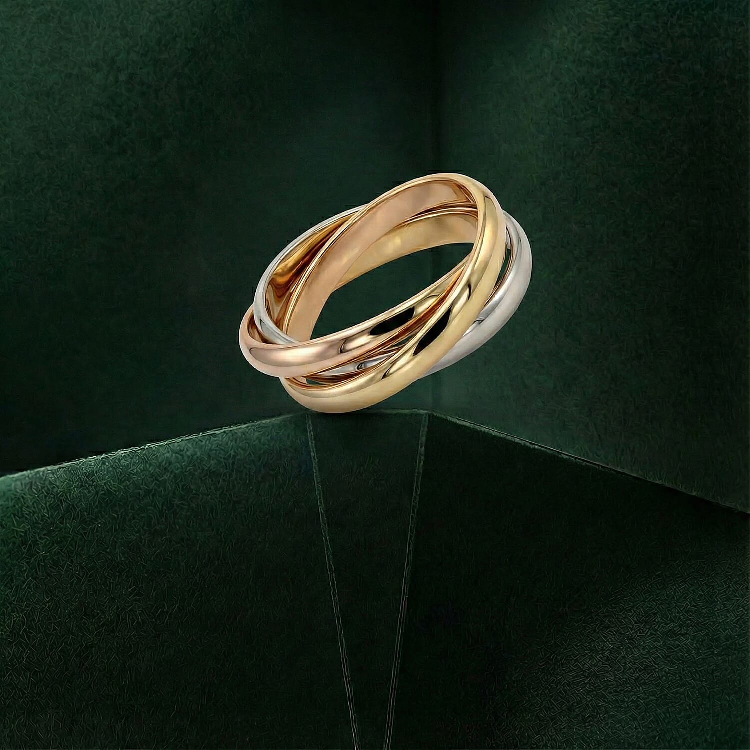 9K Yellow Gold Trinity Ring