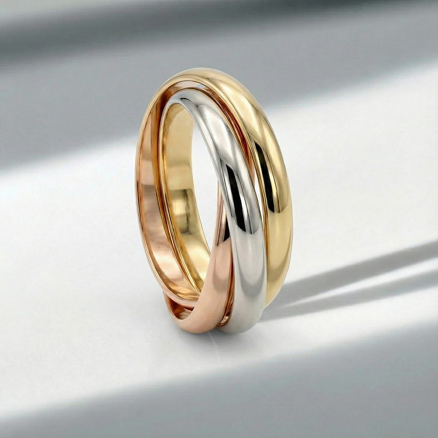 9K Yellow Gold Trinity Ring
