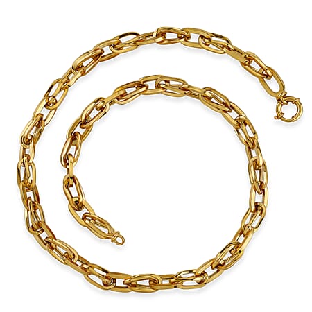 Vicenza Show Stopper - 9K Yellow Gold Necklace (Size 20) with Senorita Clasp, Gold Wt. 26.50 Gms.