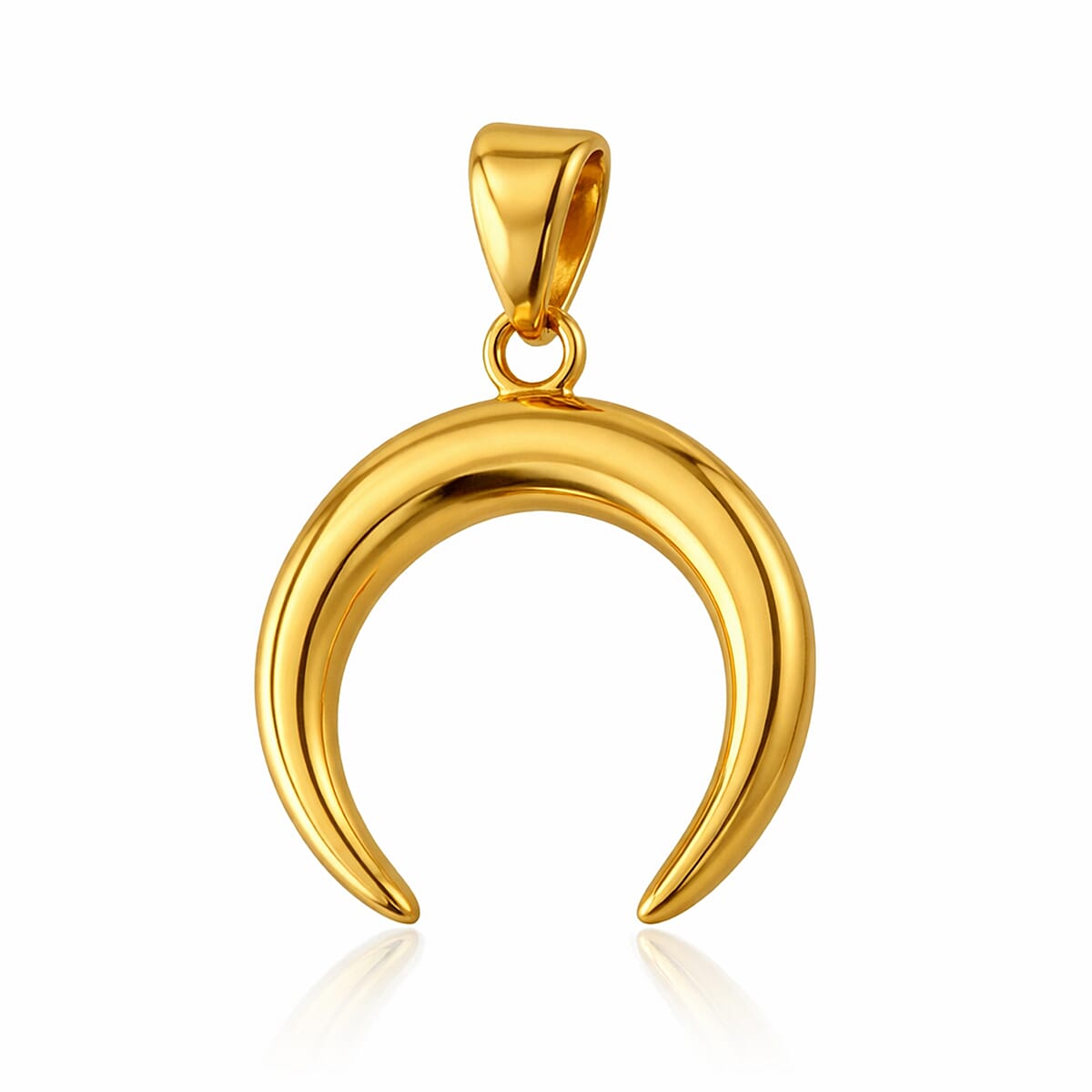 Vicenza closeout 9K Yellow Gold Horseshoe Pendant