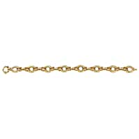 9K Yellow Gold Textured Bracelet (Size 7.5) with Senorita Clasp