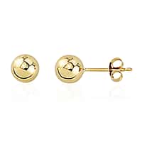 Close Out Deal - 9K Yellow Gold Ball Stud Earring with Push Back
