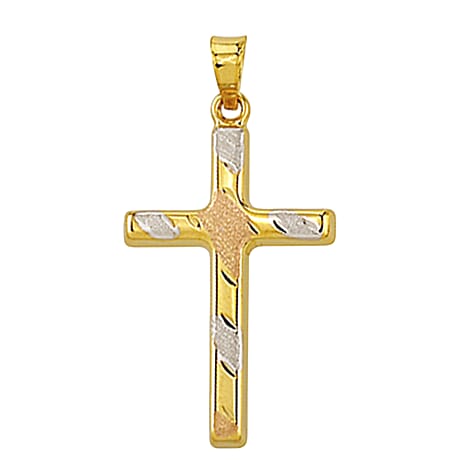 9K Yellow Gold Cross Pendant