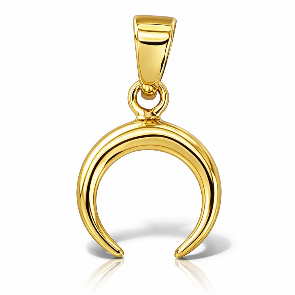 Close Out Deal - 9K Yellow Gold Crescent Moon Pendant