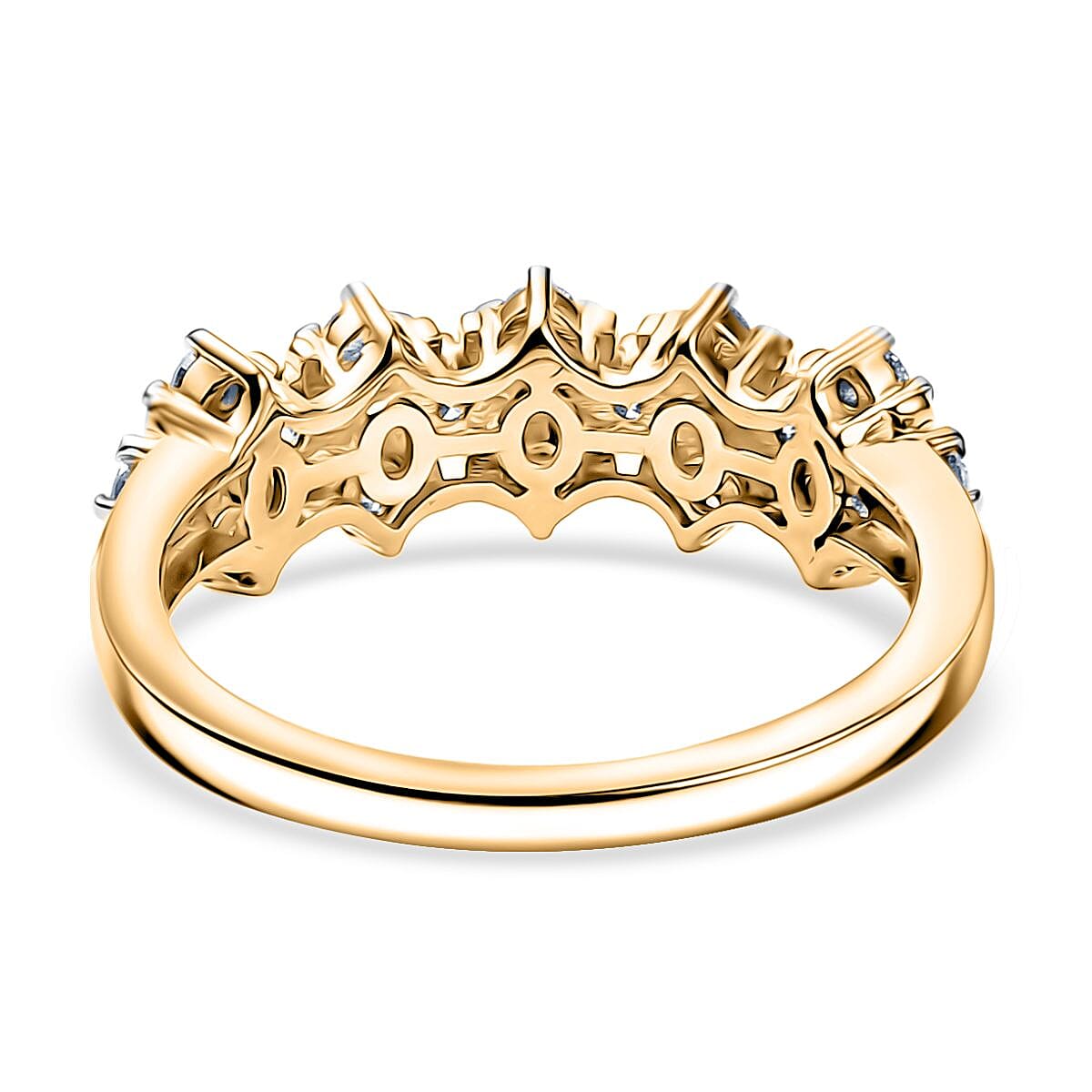 Luxuriant Lab Grown Diamond (SI-GH) Half Eternity Band Ring