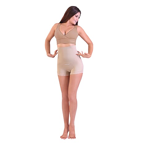 Sankom Patented Organic Cotton Back Support Bra (Size L-XL) - Beige