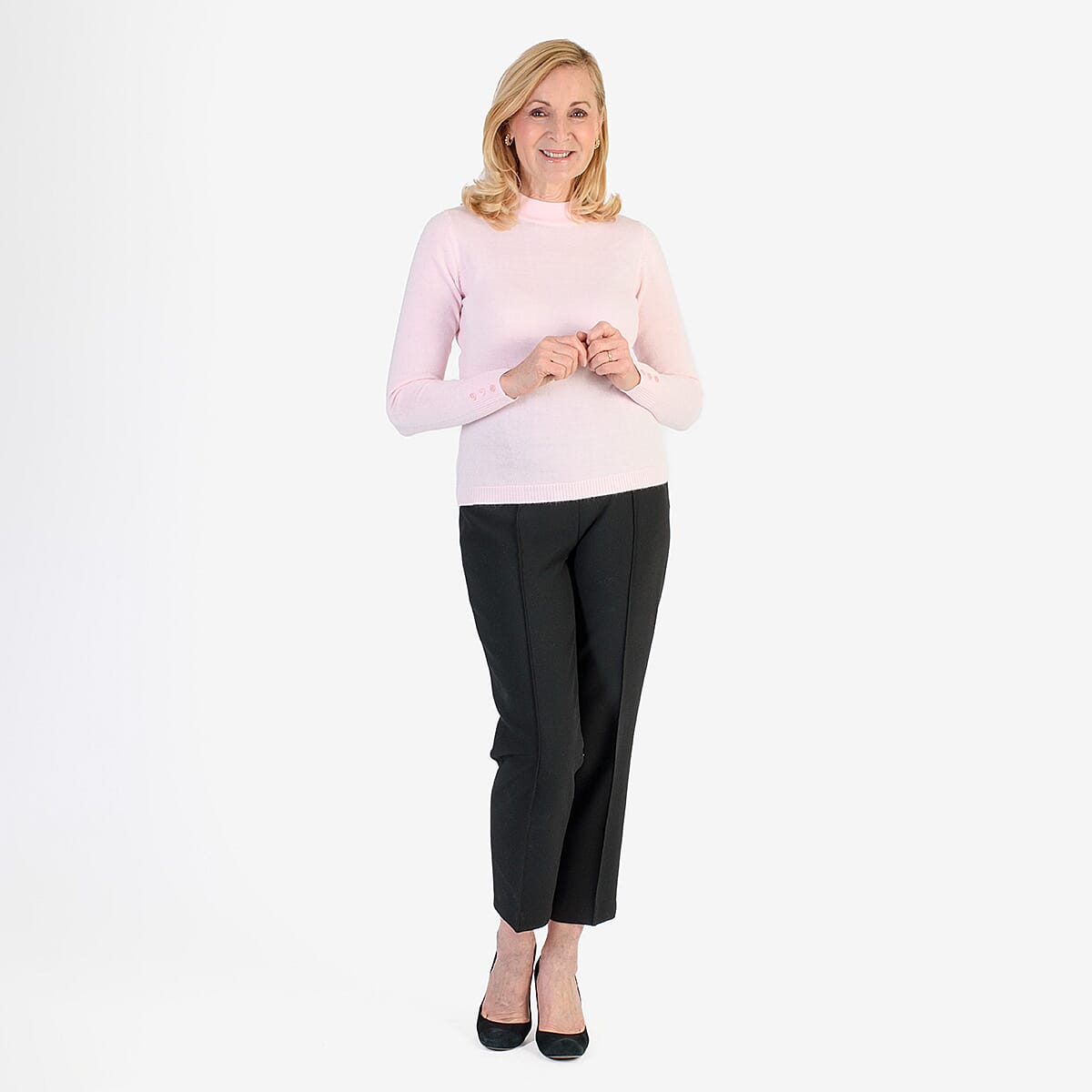 Pure And Natural Acrylic Cashmillon Jumper (Size - 10-12) - Pink