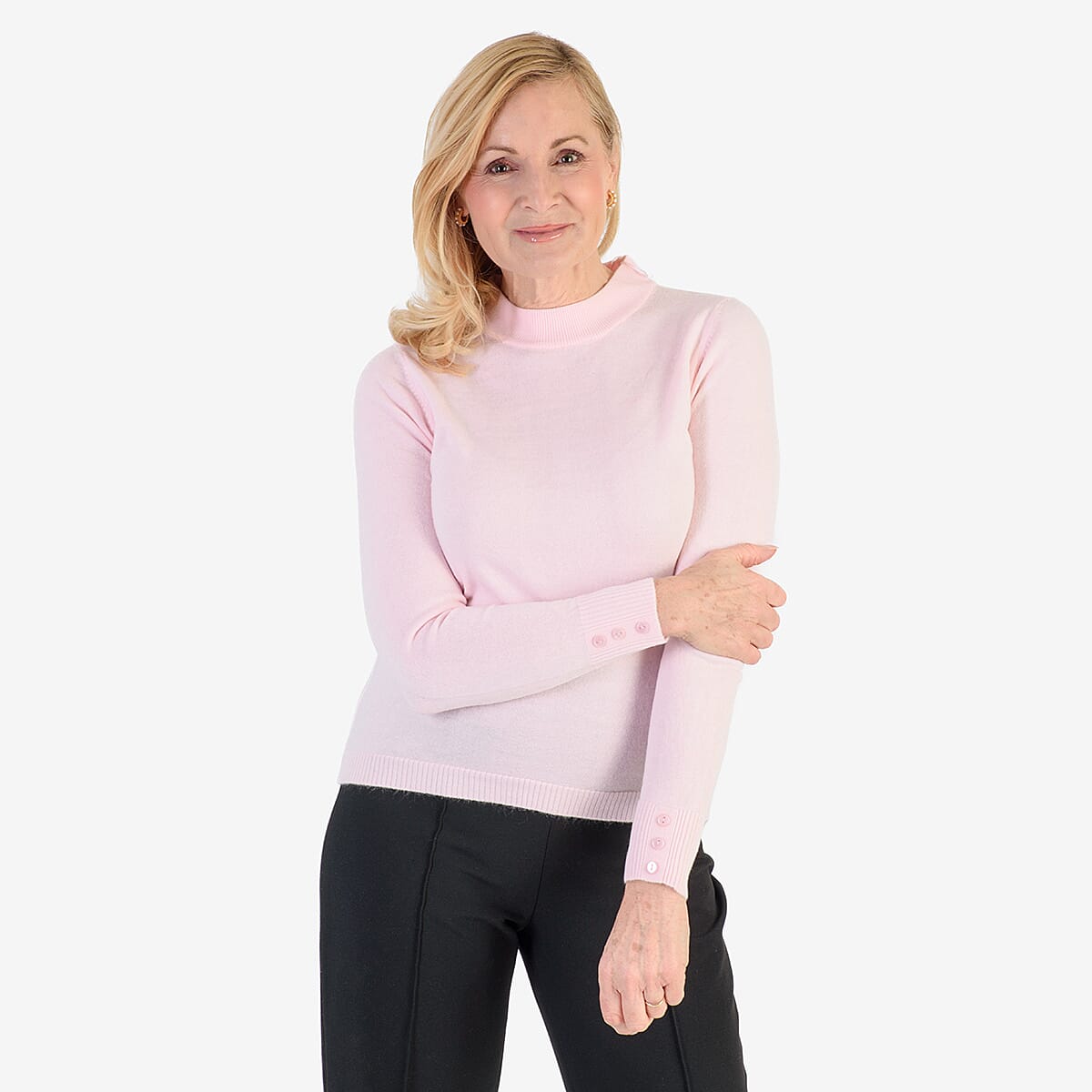 Pure And Natural Acrylic Cashmillon Jumper (Size - 14-16) - Pink