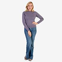 Pure And Natural Acrylic Cashmillon Jumper (Size - 18-20) - Dusky Plum